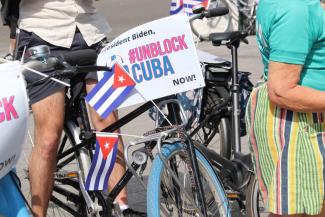 Unblock Cuba NOW fietskaravaan
